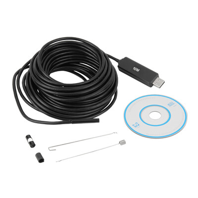

6LED Waterproof 55mm 10M USB Endoscope Borescope Photo Capture Inspection
