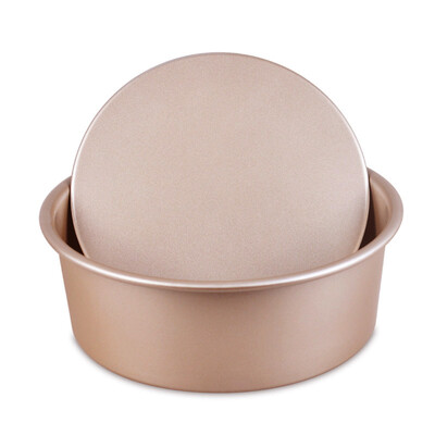 

Thousands of Seiko round do not touch the bottom mold 8 inch cake mold gold non-stick layer easy easy stripping Chiffon cake baking tools