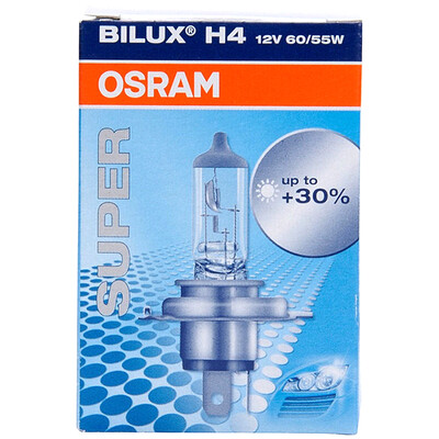 

OSRAM H4 car bulb headlamp bulb high beam light bulb halogen lamp light far&near light 64193SUP 12V55W German imports