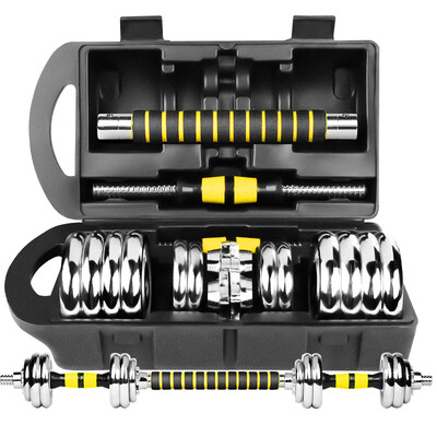 

Double card fitness equipment detachable combination of men plating dumbbell 15 kg kg gift box