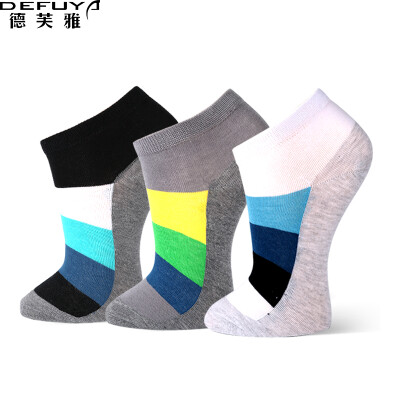 

Dreyfus DEFUYA leisure cotton socks men thin section of anti-bacterial deodorant sweat silver fiber silver silk shorts socks 3 pairs of random color