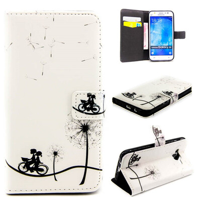 

Bike&dandelion Design PU Leather Flip Cover Wallet Card Holder Case for SAMSUNG GALAXY J5