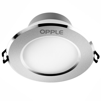 

[Jingdong Supermarket] Op lighting LED Downlight Ceiling light Aluminum sand Bank 3 only 3 Watt warm white 4000K hole 7-8 cm