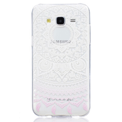 

White pattern Pattern Soft Thin TPU Rubber Silicone Gel Case Cover for SAMSUNG GALAXY J5