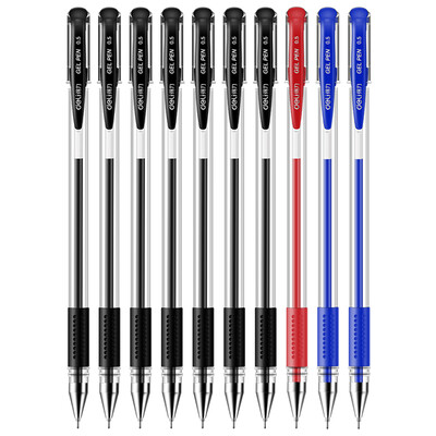 

Deli gel pen signature pen half the needle 05mm 10 box 7 black 2 blue 1 red 6610
