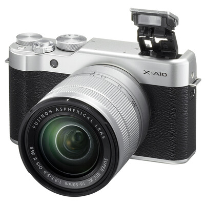 

Fuji FUJIFILM X-A10 XC 16-50II micro single electric machine XA10 silver black small light fashion retro