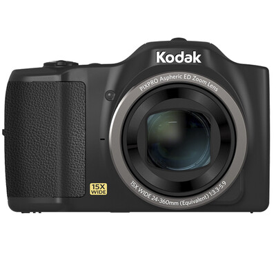 

Кодак (Kodak) FZ152 портативный цифровой камеры черный (16,150,000 пикселей 3 дюйма экрана 15 оптическое увеличение 24мм широкоугольный 720 P HD записи)