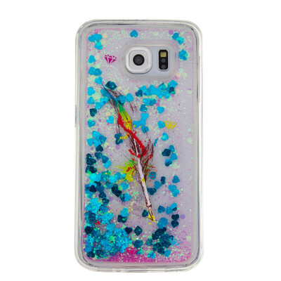 

Dynamic Quicksand Glitter Liquid Soft TPU Case Cover For SAMSUNG S6EDGE