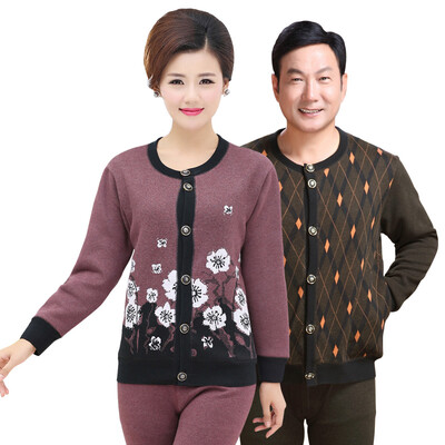 

Antarctic thermal underwear men&women in the elderly cold storage jacquard cardigan mother fitted with large yards underwear suit N105D11402 female bean sandals-XXL