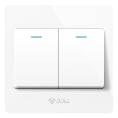 

Bull BULL switch socket G07 series two open dual control switch 86 type panel G07K212Y white
