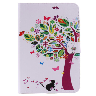 

Cat and Tree Design PU Leather Flip Cover Wallet Card Holder Case for IPAD PRO 12.9