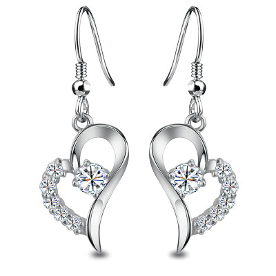 

JPF heart 925 silver earrings female silver jewelry jewelry Korean jewelry heart-shaped fashion earrings silver earrings jewelry a pair of 5245