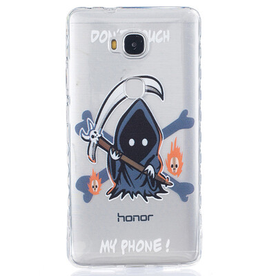 

Косой Pattern Мягкий тонкий ТПУ Резиновая крышка случая силикона геля для HUAWEI Honor 5X