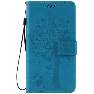 

Blue Tree Design PU Leather Flip Cover Wallet Card Holder Case for WIKO SLIDE 2