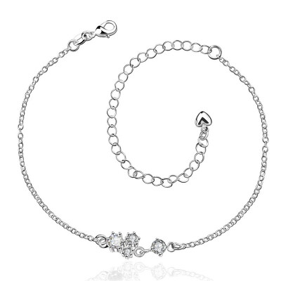 

A003-A New Design Large Stock Delicate Handmade Cheap Silver Plated Anklet Bulk Sale