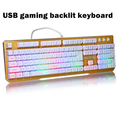 

Backlit Gaming Genuine Mechanical Keyboard Anti-ghosting Luminous Metal Wired Keyboard