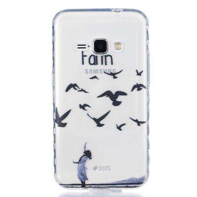 

Woman birdie Pattern Soft Thin TPU Rubber Silicone Gel Case Cover for SAMSUNG Galaxy J1 2016J120F