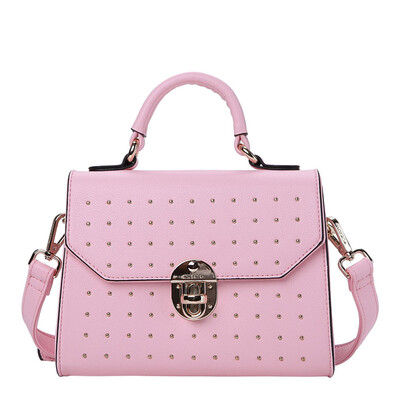 

Woodpecker TUCANO Women&39s rivets bags Europe&the United States fashion portable Messenger bag large capacity WBK0391A-8930 pink