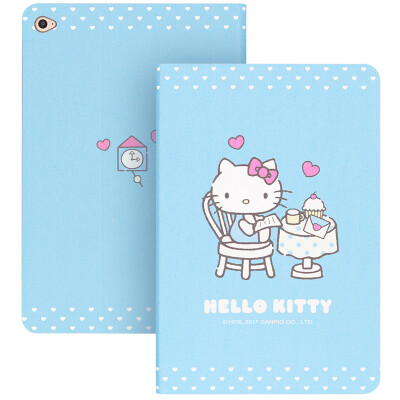 

Плюс отличная серия Hello Kitty IPad AIR2 защитного чехол AIR2 мультфильма защитной оболочки кобуры умных спячки раннего Kaidi