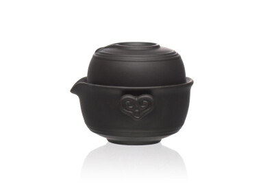 

Yixing Clay Black Gongfu Tea Cup & Teapot Set