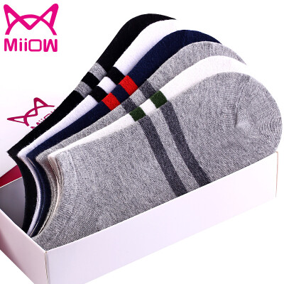 

Jingdong supermarket] cat people (MiiOW) [6 pairs] men socks boat socks male cotton business leisure sports shallow mouth socks men socks hidden socks