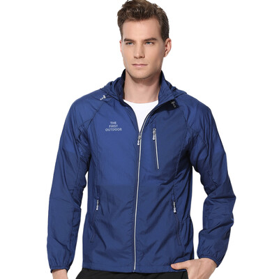 

TFO outdoor windbreaker breathable light and comfortable storage of skin windbreaker 633611 female lake blue S