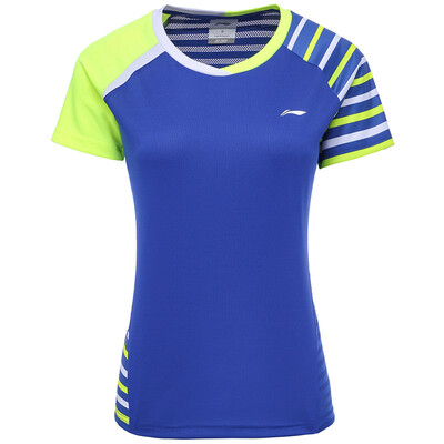 

Li Ning LI-NING AAYL106-1 Футболка для бадминтона для женщин Dream Blue XL