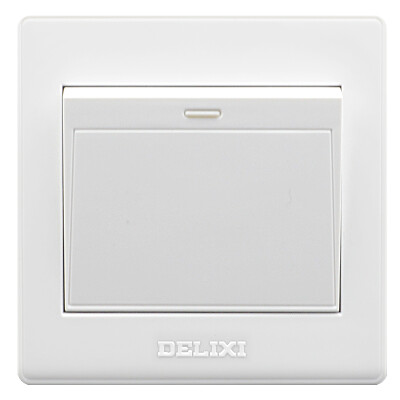 

Delixi (DELIXI) switch socket panel single open a single control Ya white series