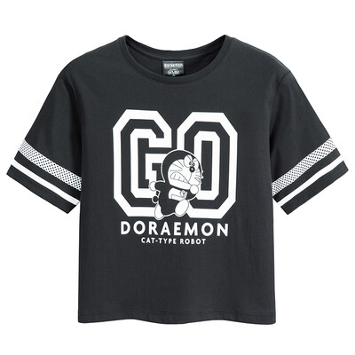 

Semir T-shirt short-sleeved T-shirt female summer cartoon half-sleeved loose cotton couple models 12216000131 white tone S