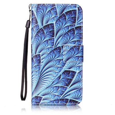 

Blue Dazzle Design PU Leather Flip Cover Wallet Card Holder Case for Samsung Galaxy S7 Edge/G9350