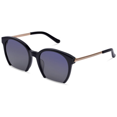 

Wood ninety eight thousand MS16057C1 trendy fashion half-frame sunglasses men and women tide models sunglasses black