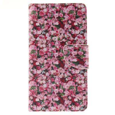 

Floral Design PU Leather Flip Cover Wallet Card Holder Case for ASUS ZenFone 2