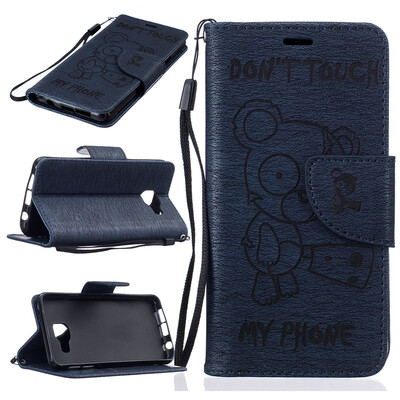 

Blue Bear выбитый PU кожаный бумажник чехол Классический откидная крышка с подставкой Функция и слот кредитной карты для Samsung G