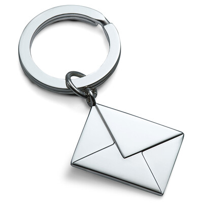 

Germany Philip Philip PHILIPPI stainless steel love letter keychain creative simple small envelope car keys pendant Valentine&39s Day gift 193257