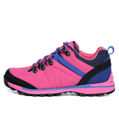 

THE FIRST OUTDOOR hiking shoes outdoor hiking cross-country hiking shoes 844610 female models rose red blue&purple 39 yards