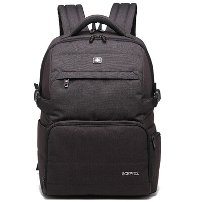 

Schweitz cross shoulder bag men's backpack high school student bag female Korean casual bag 15.6 inch computer bag SC81529 black