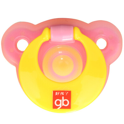 

Gb good child pacifier type bear pacifier pink