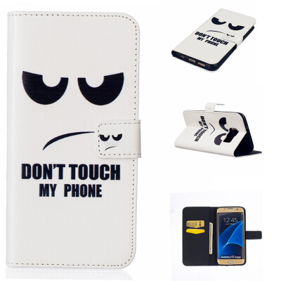 

Eye Design PU Leather Flip Cover Wallet Card Holder Case for SAMSUNG GALAXY S7 EDGE