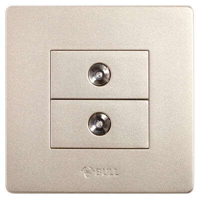 

Bull (BULL) switch socket G07 series four speakers socket audio audio type 86 panel G07T206 (U6) champagne gold