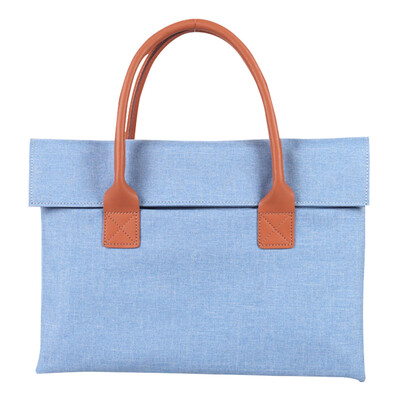 

Variety cat baibianmao simple series of men&women Apple Lenovo Microsoft handbag fashion business casual notebook water splashing computer bag 156 inches blue