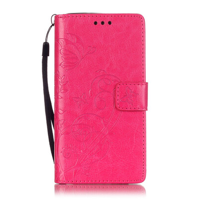 

Rose Flower Design PU Leather Flip Cover Wallet Card Holder Case for HUAWEI P8LITE