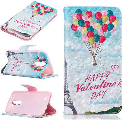 

Balloon Design PU Leather Flip Cover Wallet Card Holder Case for LG K10
