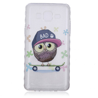 

Owl Pattern Soft Thin TPU Rubber Silicone Gel Case Cover for SAMSUNG GALAXY On5 G550