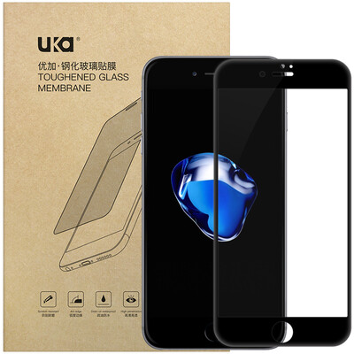 

Excellent apple 7 tempered film / iPhone7 mobile phone screen film 3D surface full coverage of glass film soft edge shatter broken 4.7 inches black