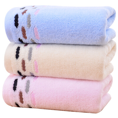 

【Jingdong Supermarket】 Yongliang towel home textiles cotton water droplets sound towel soft absorbent face wash towel mixed color 3 installed 100g / Article 33 * 74cm