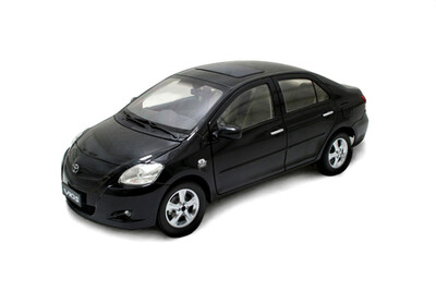 

118 scale Toyota Vios 2008 diecast model car black