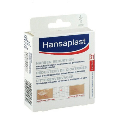 

Hansaplast Med Patch reduction Scars 21 Strips 68cm x 38cm New Health&Beauty
