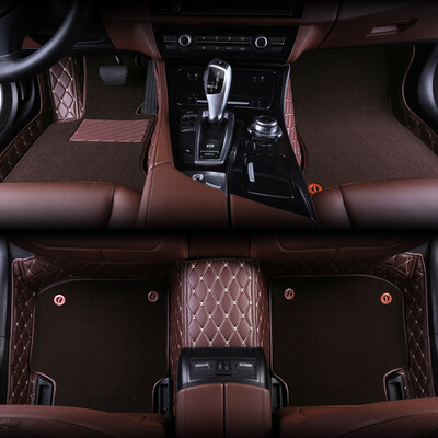 

Kang car treasure car mats all surrounded by leather car special beige manufacturers custom straight hair