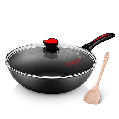 

【Jingdong Supermarket】 Cooking the king frying pan 32cm non-stick wok healthy non-frying cooking pot burning gas induction cooker general WG15068