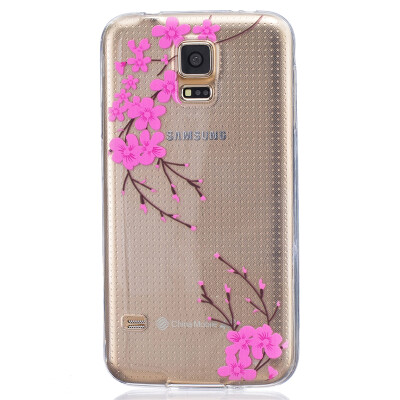 

Diagonal flower Pattern Soft Thin TPU Rubber Silicone Gel Case Cover for SAMSUNG GALAXY S5